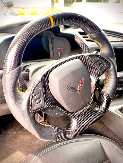 Kustoms Corvette C7 Carbon Fiber Alcantara Wheel