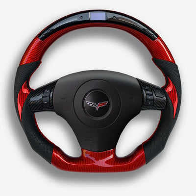 Kustoms Corvette C6 Red Carbon Fiber LED Display Wheel
